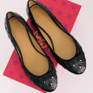 New TORY BURCH Marion quilted ballet flats 8.5 NIB